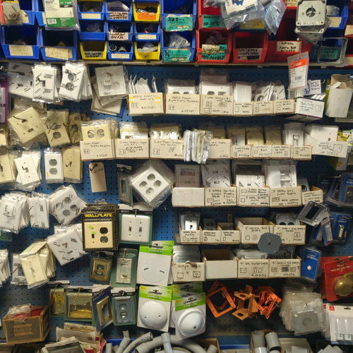 Electrical supplies inside of Summit True Value Hardware