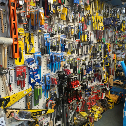 Tools and supplies inside of Summit True Value Hardware